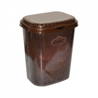 Корзина для белья 55л "Кожа"